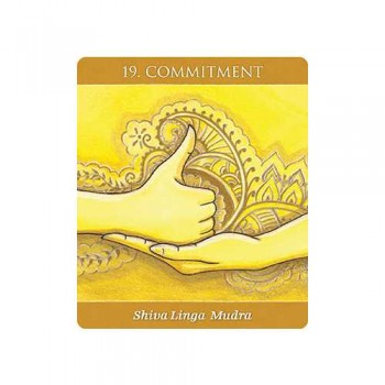 Mudras for Awakening the Energy Body meditacinės kortos ir knyga US Games Systems